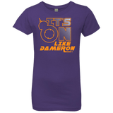 T-Shirts Purple Rush / YXS NES On Like Dameron Girls Premium T-Shirt