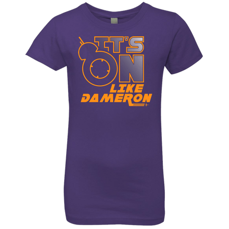 T-Shirts Purple Rush / YXS NES On Like Dameron Girls Premium T-Shirt