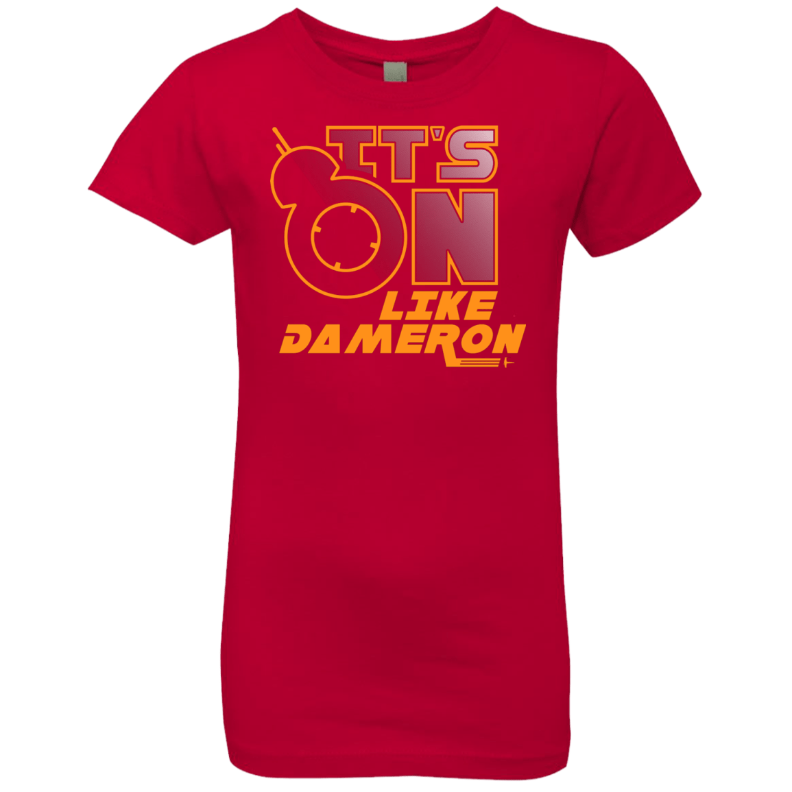 T-Shirts Red / YXS NES On Like Dameron Girls Premium T-Shirt