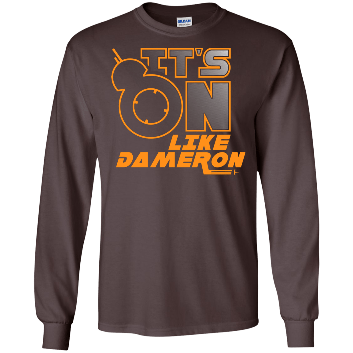 T-Shirts Dark Chocolate / S NES On Like Dameron Men's Long Sleeve T-Shirt