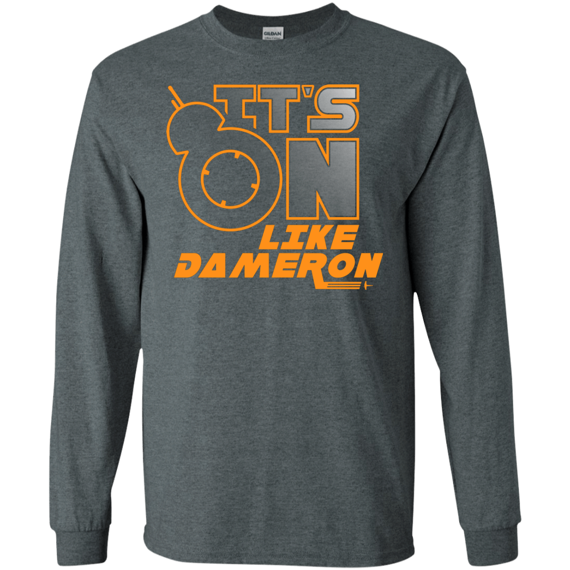 T-Shirts Dark Heather / S NES On Like Dameron Men's Long Sleeve T-Shirt