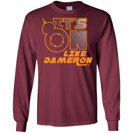 T-Shirts Maroon / S NES On Like Dameron Men's Long Sleeve T-Shirt