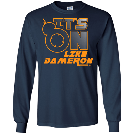 T-Shirts Navy / S NES On Like Dameron Men's Long Sleeve T-Shirt