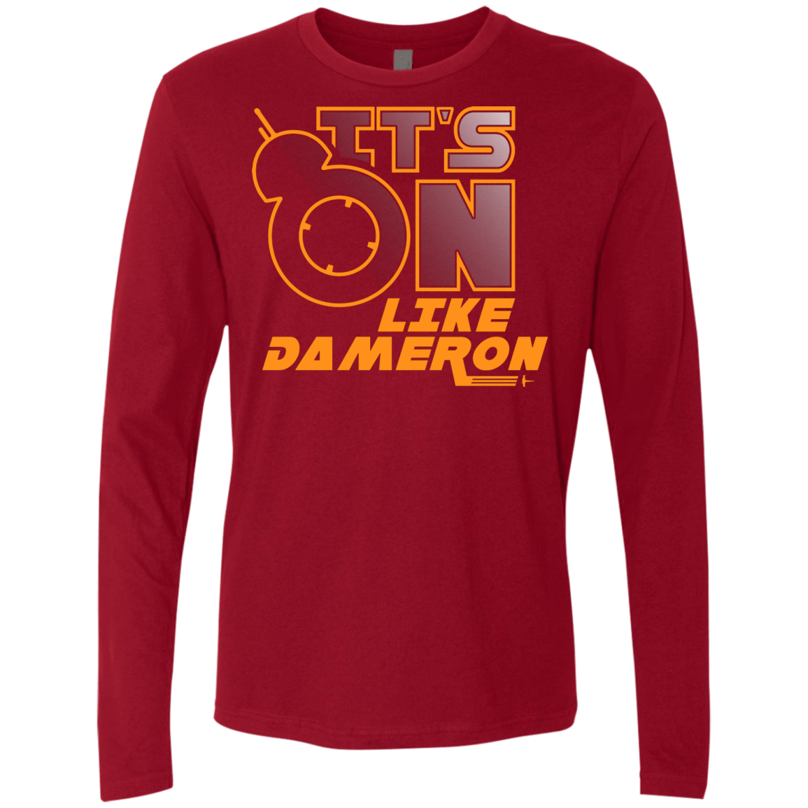 T-Shirts Cardinal / S NES On Like Dameron Men's Premium Long Sleeve
