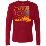 T-Shirts Cardinal / S NES On Like Dameron Men's Premium Long Sleeve