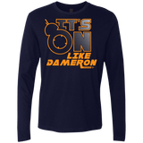T-Shirts Midnight Navy / S NES On Like Dameron Men's Premium Long Sleeve