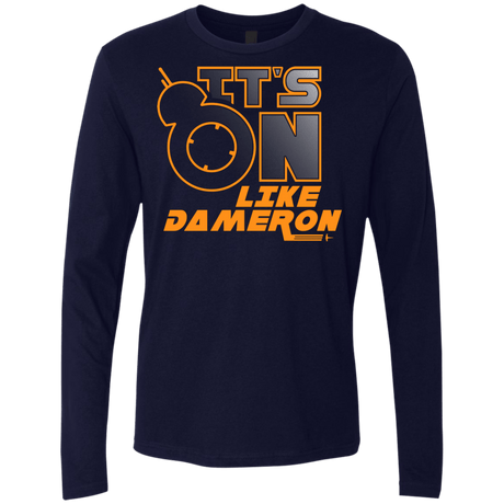 T-Shirts Midnight Navy / S NES On Like Dameron Men's Premium Long Sleeve