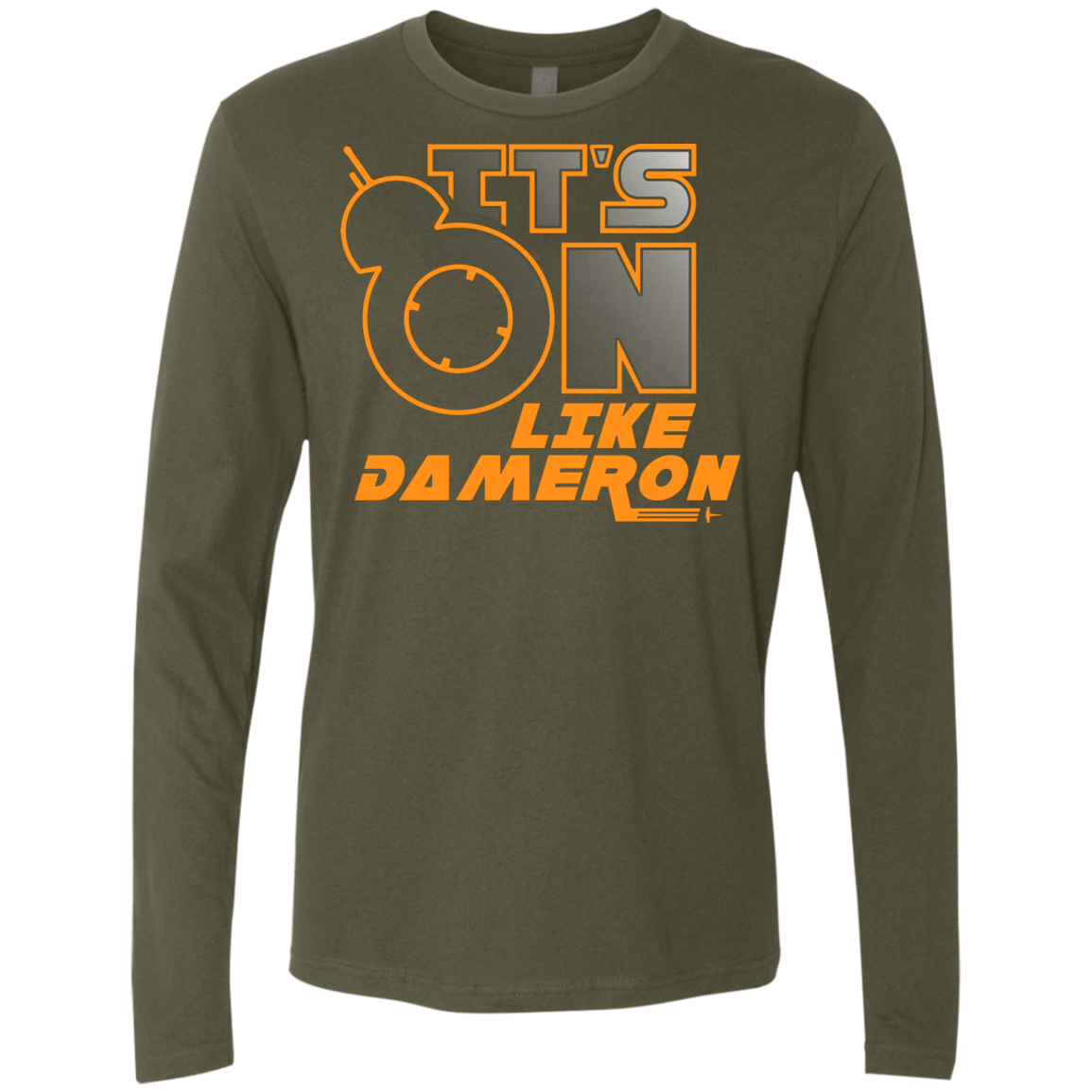 T-Shirts Military Green / S NES On Like Dameron Men's Premium Long Sleeve