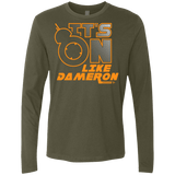T-Shirts Military Green / S NES On Like Dameron Men's Premium Long Sleeve