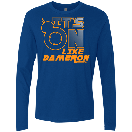 T-Shirts Royal / S NES On Like Dameron Men's Premium Long Sleeve