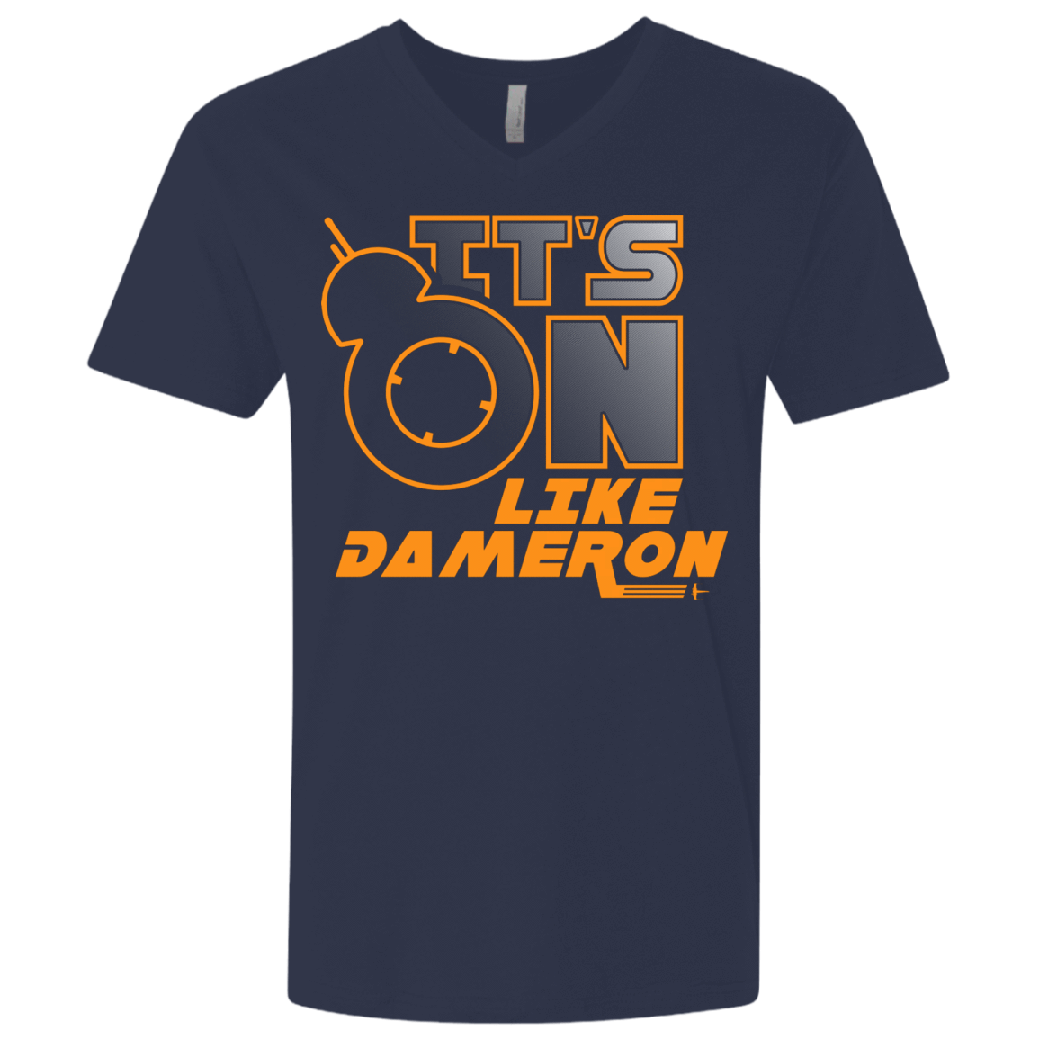 T-Shirts Midnight Navy / X-Small NES On Like Dameron Men's Premium V-Neck