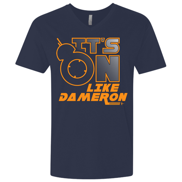 T-Shirts Midnight Navy / X-Small NES On Like Dameron Men's Premium V-Neck