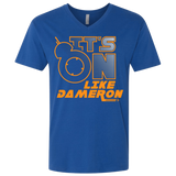 T-Shirts Royal / X-Small NES On Like Dameron Men's Premium V-Neck