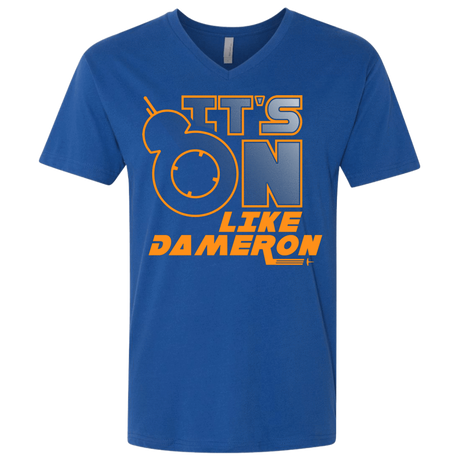 T-Shirts Royal / X-Small NES On Like Dameron Men's Premium V-Neck