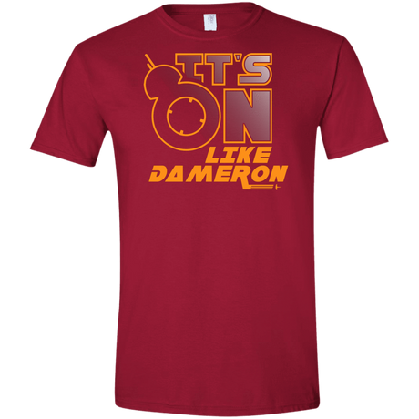 T-Shirts Cardinal Red / S NES On Like Dameron Men's Semi-Fitted Softstyle