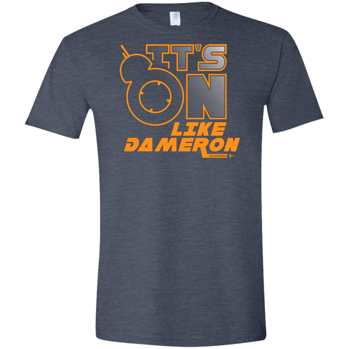 T-Shirts Heather Navy / S NES On Like Dameron Men's Semi-Fitted Softstyle