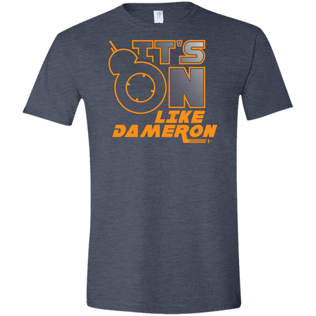 T-Shirts Heather Navy / S NES On Like Dameron Men's Semi-Fitted Softstyle