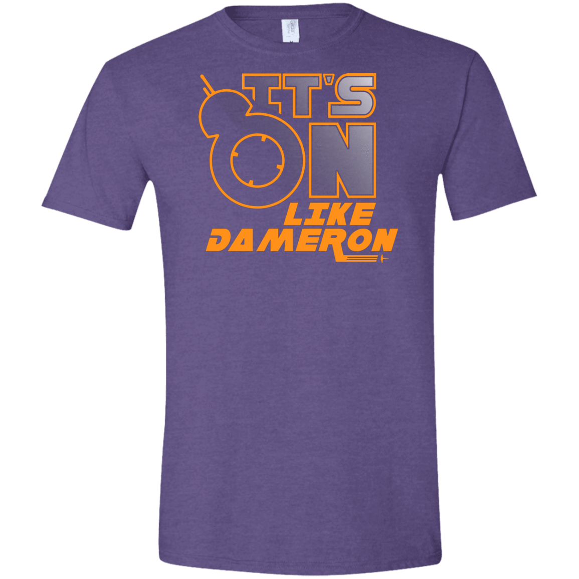 T-Shirts Heather Purple / S NES On Like Dameron Men's Semi-Fitted Softstyle