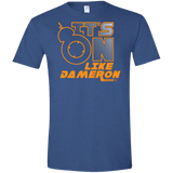 T-Shirts Heather Royal / X-Small NES On Like Dameron Men's Semi-Fitted Softstyle