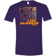 T-Shirts Purple / S NES On Like Dameron Men's Semi-Fitted Softstyle