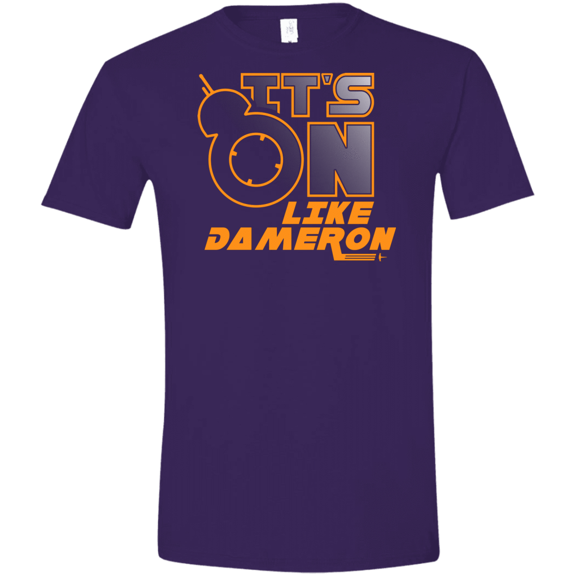 T-Shirts Purple / S NES On Like Dameron Men's Semi-Fitted Softstyle
