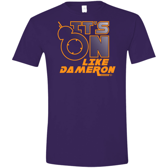 T-Shirts Purple / S NES On Like Dameron Men's Semi-Fitted Softstyle