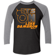T-Shirts Vintage Black/Premium Heather / X-Small NES On Like Dameron Men's Triblend 3/4 Sleeve