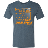 T-Shirts Indigo / S NES On Like Dameron Men's Triblend T-Shirt