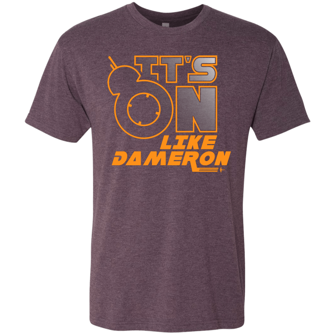 T-Shirts Vintage Purple / S NES On Like Dameron Men's Triblend T-Shirt