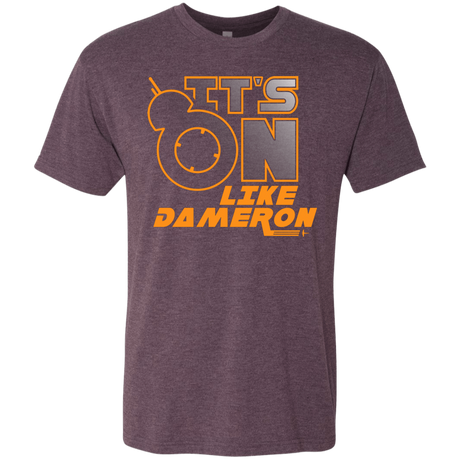T-Shirts Vintage Purple / S NES On Like Dameron Men's Triblend T-Shirt
