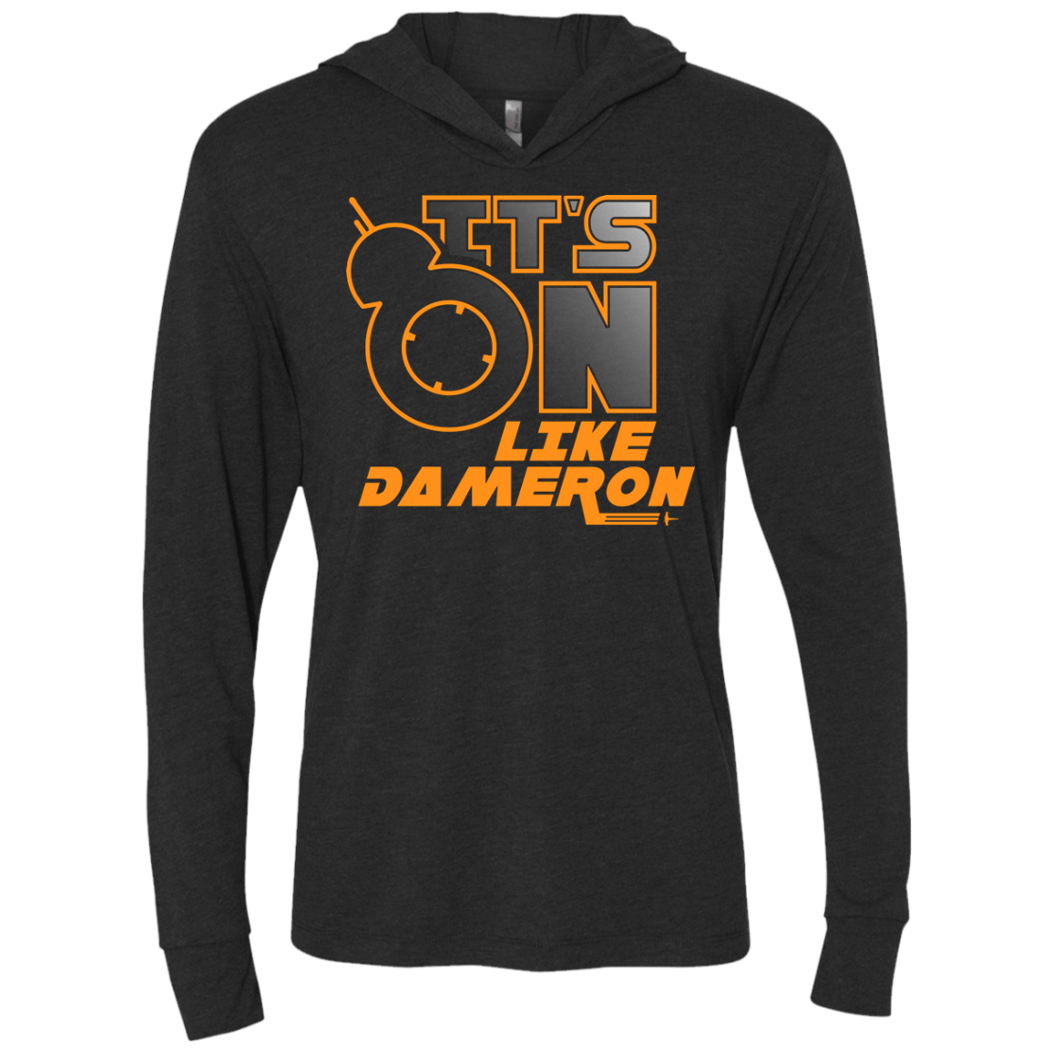 T-Shirts Vintage Black / X-Small NES On Like Dameron Triblend Long Sleeve Hoodie Tee