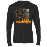 T-Shirts Vintage Black / X-Small NES On Like Dameron Triblend Long Sleeve Hoodie Tee