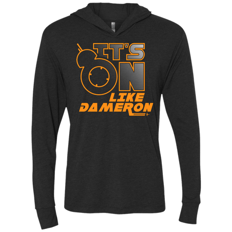 T-Shirts Vintage Black / X-Small NES On Like Dameron Triblend Long Sleeve Hoodie Tee