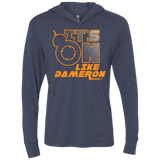 T-Shirts Vintage Navy / X-Small NES On Like Dameron Triblend Long Sleeve Hoodie Tee