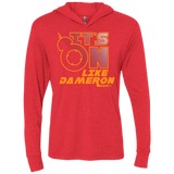 T-Shirts Vintage Red / X-Small NES On Like Dameron Triblend Long Sleeve Hoodie Tee
