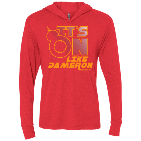 T-Shirts Vintage Red / X-Small NES On Like Dameron Triblend Long Sleeve Hoodie Tee
