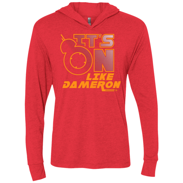 T-Shirts Vintage Red / X-Small NES On Like Dameron Triblend Long Sleeve Hoodie Tee
