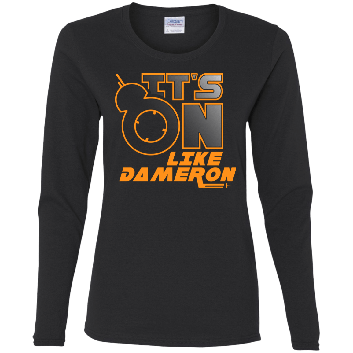 T-Shirts Black / S NES On Like Dameron Women's Long Sleeve T-Shirt
