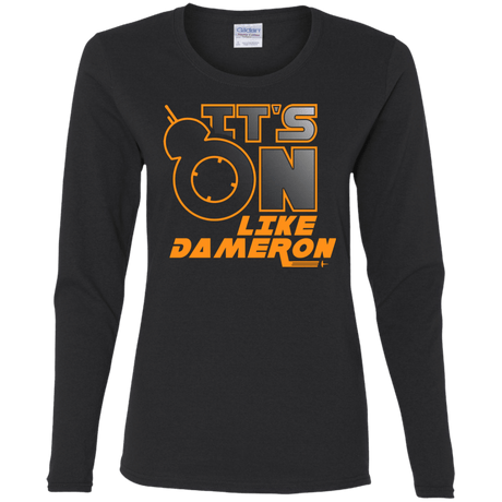 T-Shirts Black / S NES On Like Dameron Women's Long Sleeve T-Shirt
