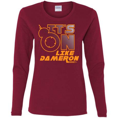 T-Shirts Cardinal / S NES On Like Dameron Women's Long Sleeve T-Shirt