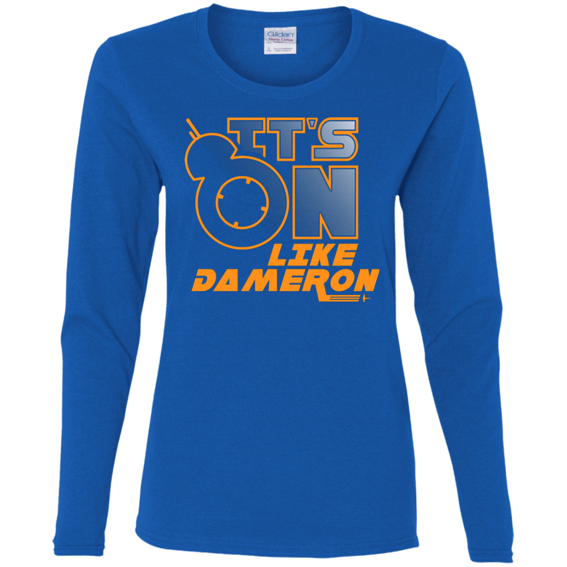 T-Shirts Royal / S NES On Like Dameron Women's Long Sleeve T-Shirt