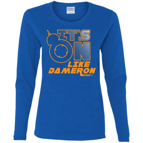 T-Shirts Royal / S NES On Like Dameron Women's Long Sleeve T-Shirt