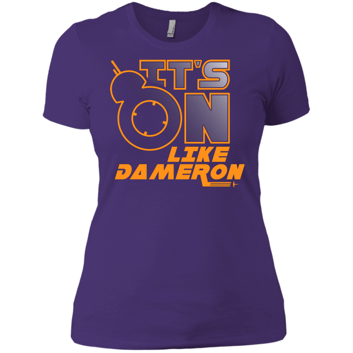 T-Shirts Purple Rush/ / X-Small NES On Like Dameron Women's Premium T-Shirt