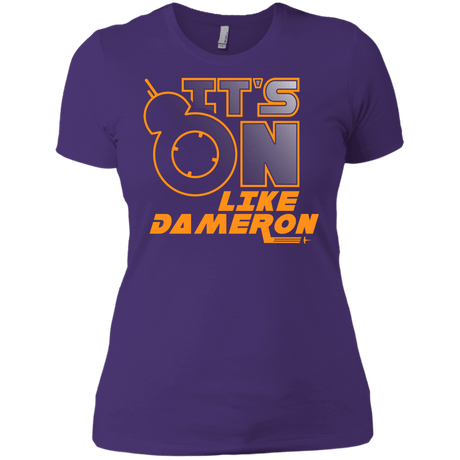 T-Shirts Purple Rush/ / X-Small NES On Like Dameron Women's Premium T-Shirt