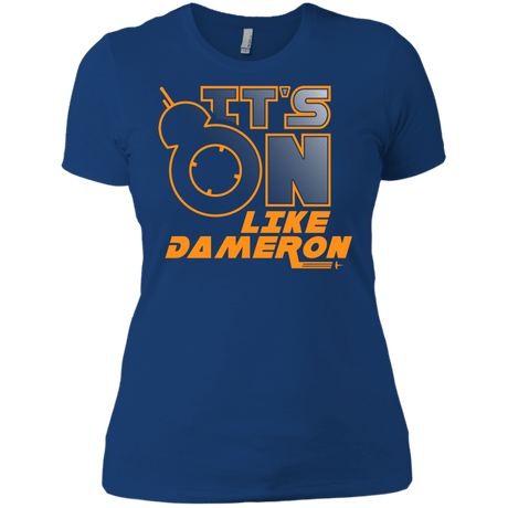 T-Shirts Royal / X-Small NES On Like Dameron Women's Premium T-Shirt