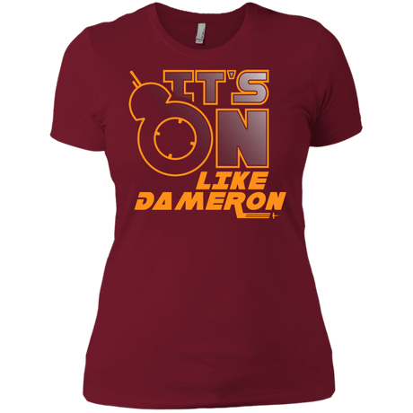 T-Shirts Scarlet / X-Small NES On Like Dameron Women's Premium T-Shirt