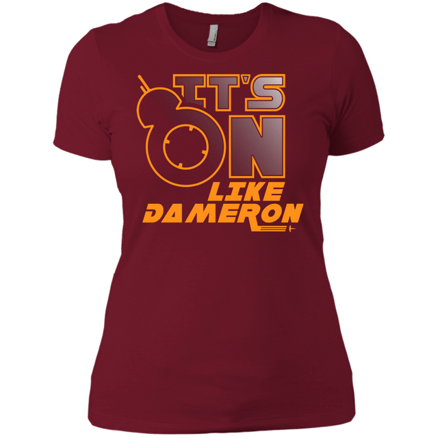 T-Shirts Scarlet / X-Small NES On Like Dameron Women's Premium T-Shirt
