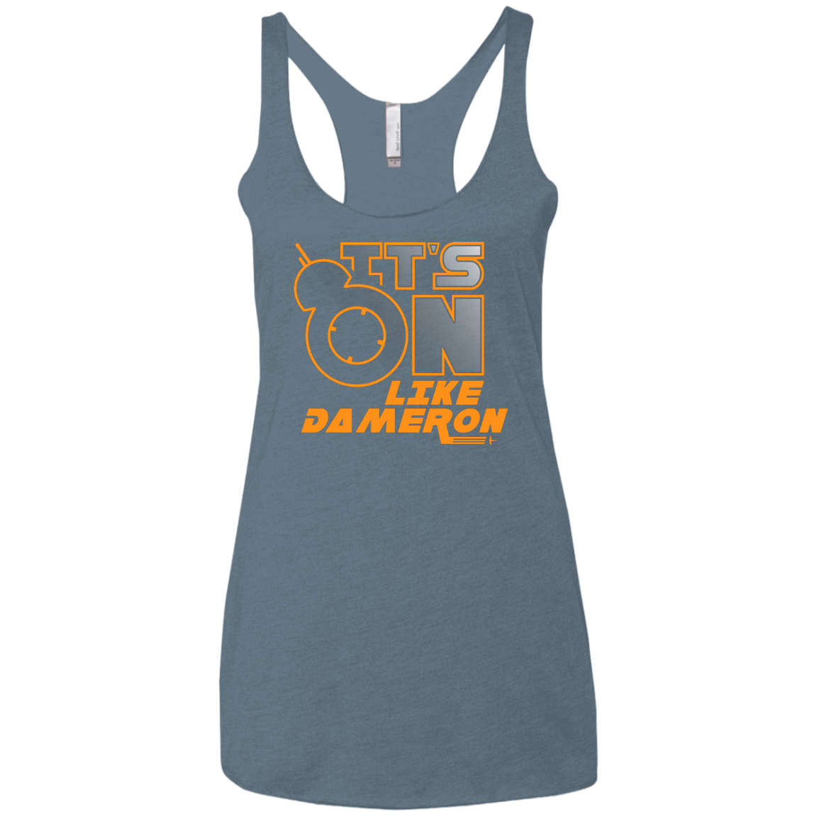 T-Shirts Indigo / X-Small NES On Like Dameron Women's Triblend Racerback Tank