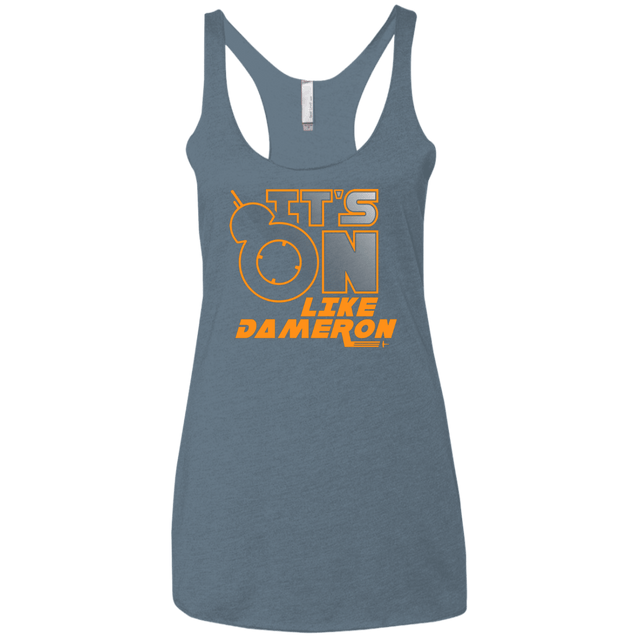 T-Shirts Indigo / X-Small NES On Like Dameron Women's Triblend Racerback Tank