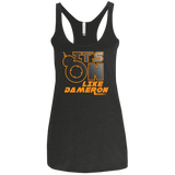 T-Shirts Vintage Black / X-Small NES On Like Dameron Women's Triblend Racerback Tank